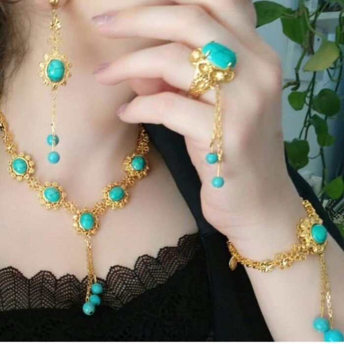 Turquoise Necklace Set - Image 1