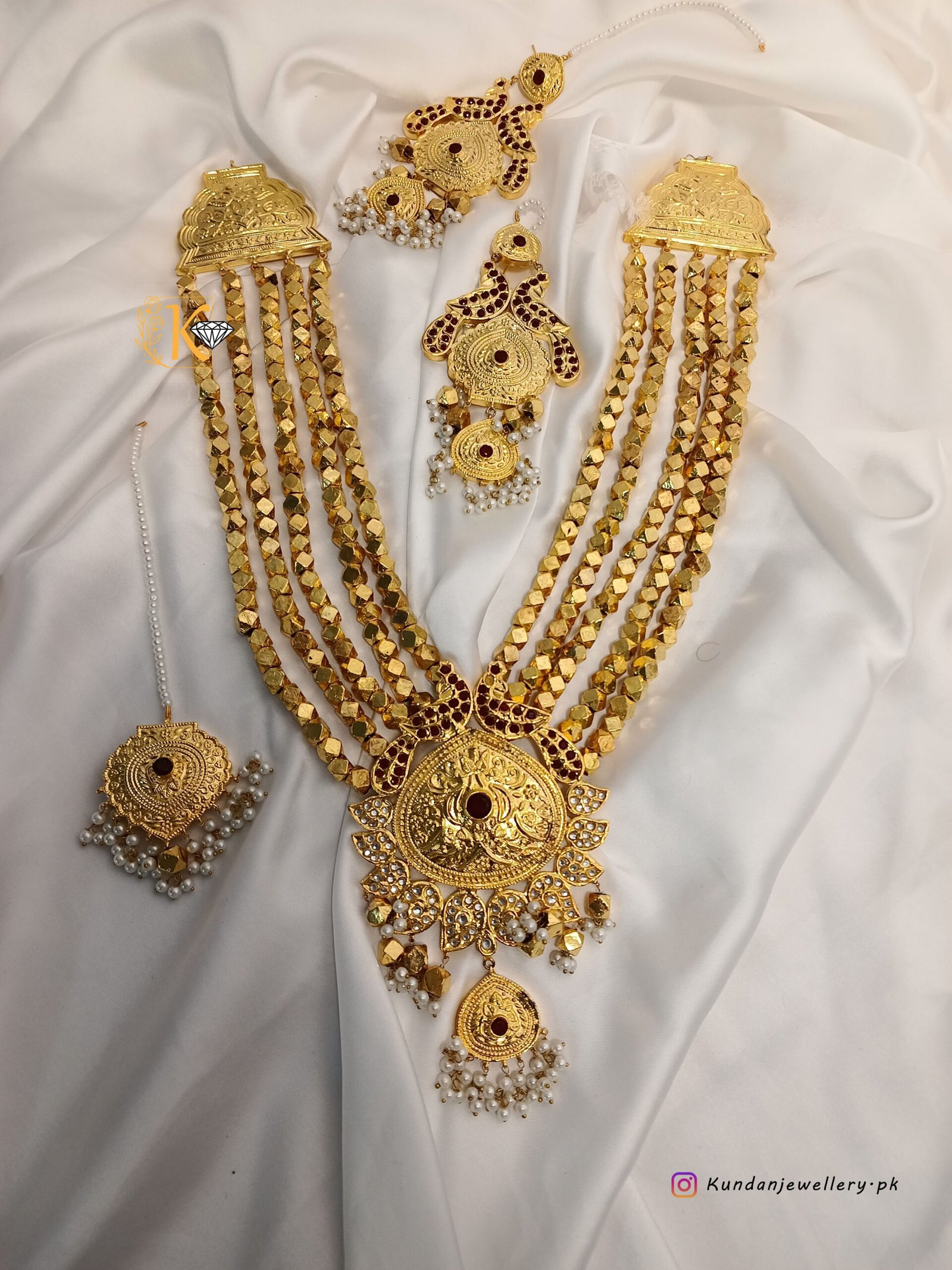 Royal Multani Katmala Har – Gold Plated Royal Multani Katmala Har – 24k Gold Plated - Image 1