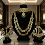 Emerald Heritage Kundan Bridal Set