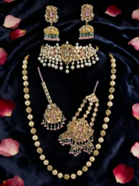 Pastel Royale Polki Bridal Set