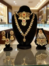 Shahzadi Ruby Kundan Bridal Set - Image 2