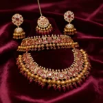 Crimson Kundan Bridal Choker Set